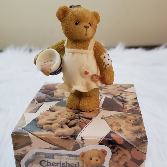 Cherished Teddies Girl W/Bowl Collectible Figurine